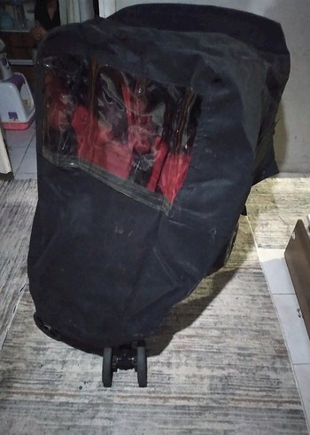 Özel Dikim İkiz Bebek Arabası yağmurluk - Görsel 2