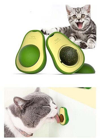 Avokado Tasarımlı Kedi Yalama Topu