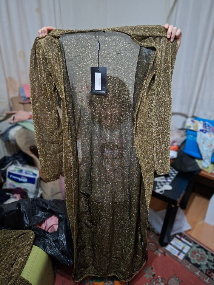 pantolon yırtmaclı simli - Görsel 3