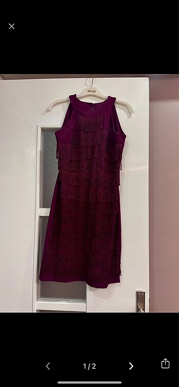 Mini Bordo elbise
