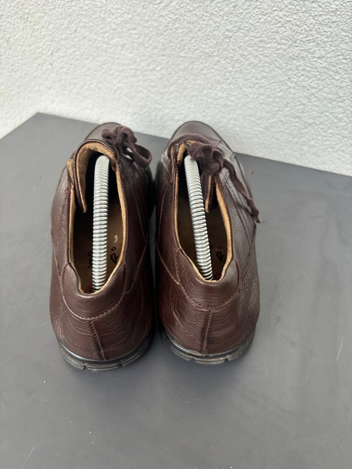 Erkek Kahverengi Deri Spor Ayakkabı - Görsel 4