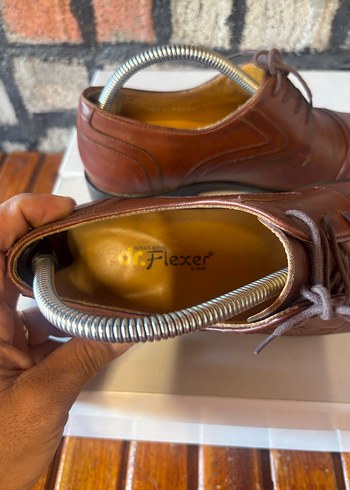 Kahverengi Vintage Deri Erkek Klasik Ayakkabı ortopedik ayakkabı - Görsel 5