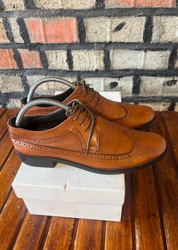 Klasik Kahverengi Deri Erkek Ayakkabı - Görsel 6