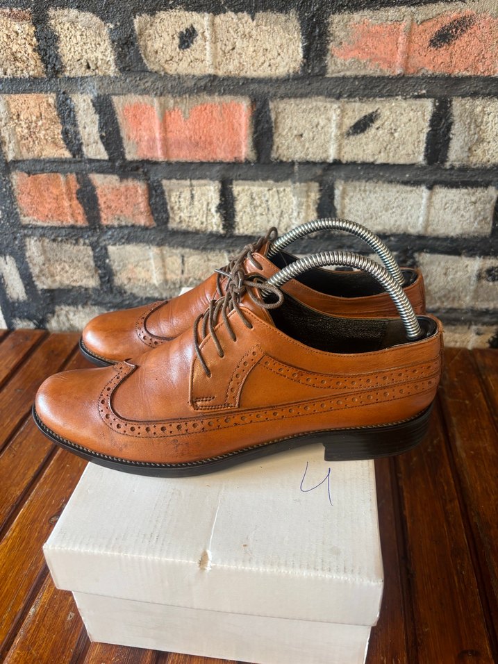 Klasik Kahverengi Deri Erkek Ayakkabı - Görsel 3