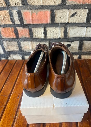 Klasik Kahverengi Deri Erkek Ayakkabı - Görsel 4