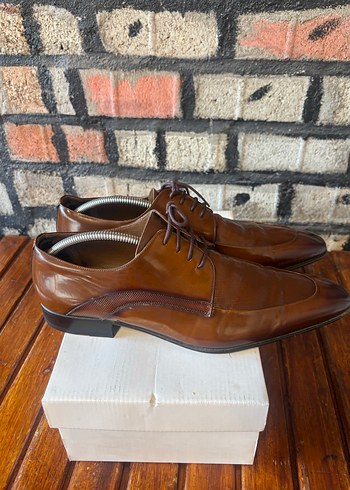 Klasik Kahverengi Deri Erkek Ayakkabı - Görsel 5
