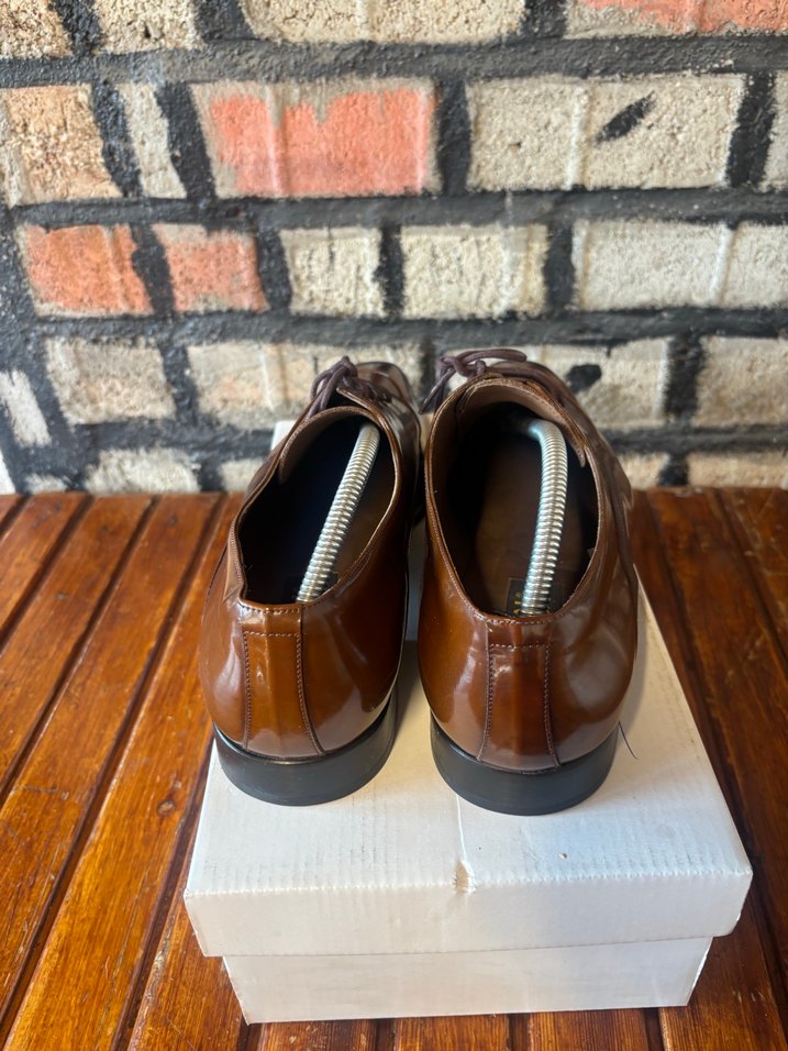 Klasik Kahverengi Deri Erkek Ayakkabı - Görsel 4