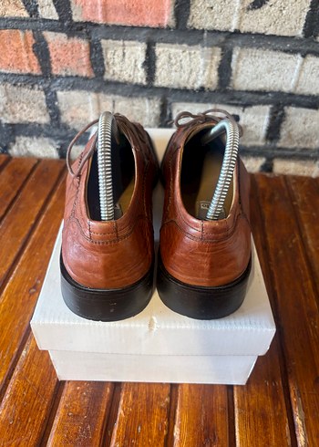 Kahverengi Deri Klasik Erkek Ayakkabı - Görsel 4