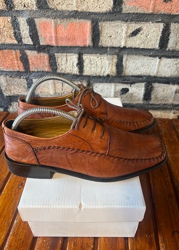 Kahverengi Deri Klasik Erkek Ayakkabı - Görsel 5