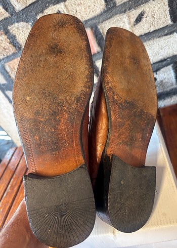 Kahverengi Deri Klasik Erkek Ayakkabı - Görsel 6