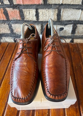 Kahverengi Deri Klasik Erkek Ayakkabı - Görsel 2