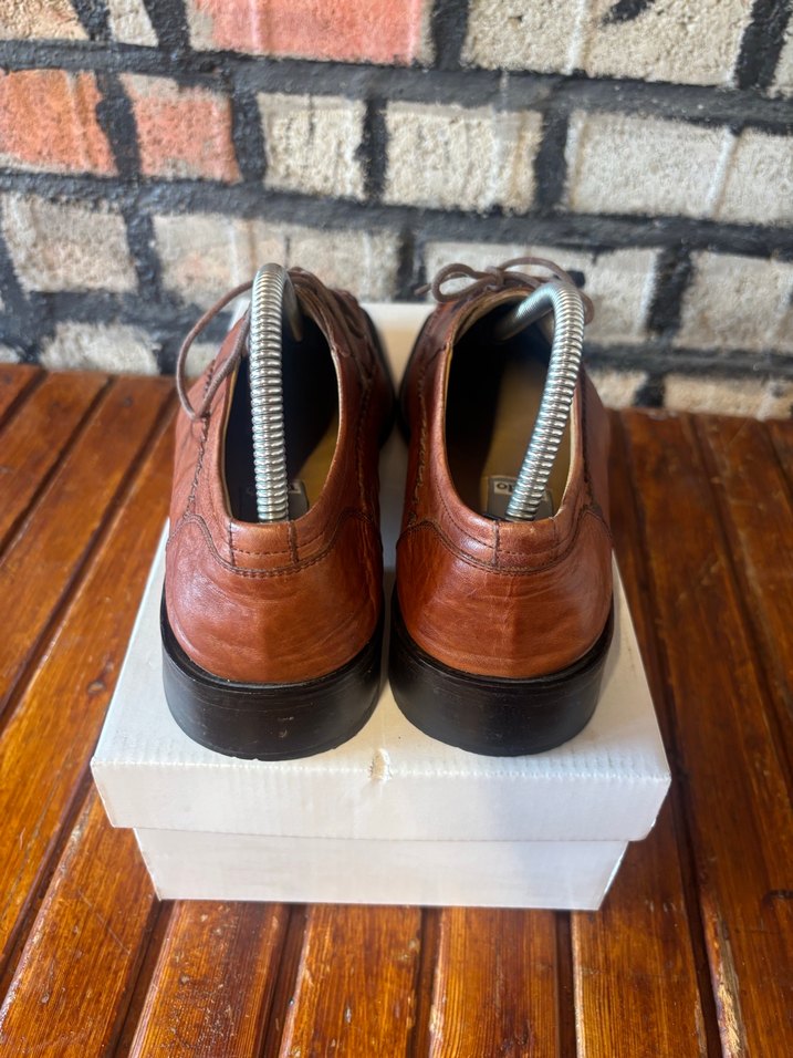 Kahverengi Deri Klasik Erkek Ayakkabı - Görsel 4