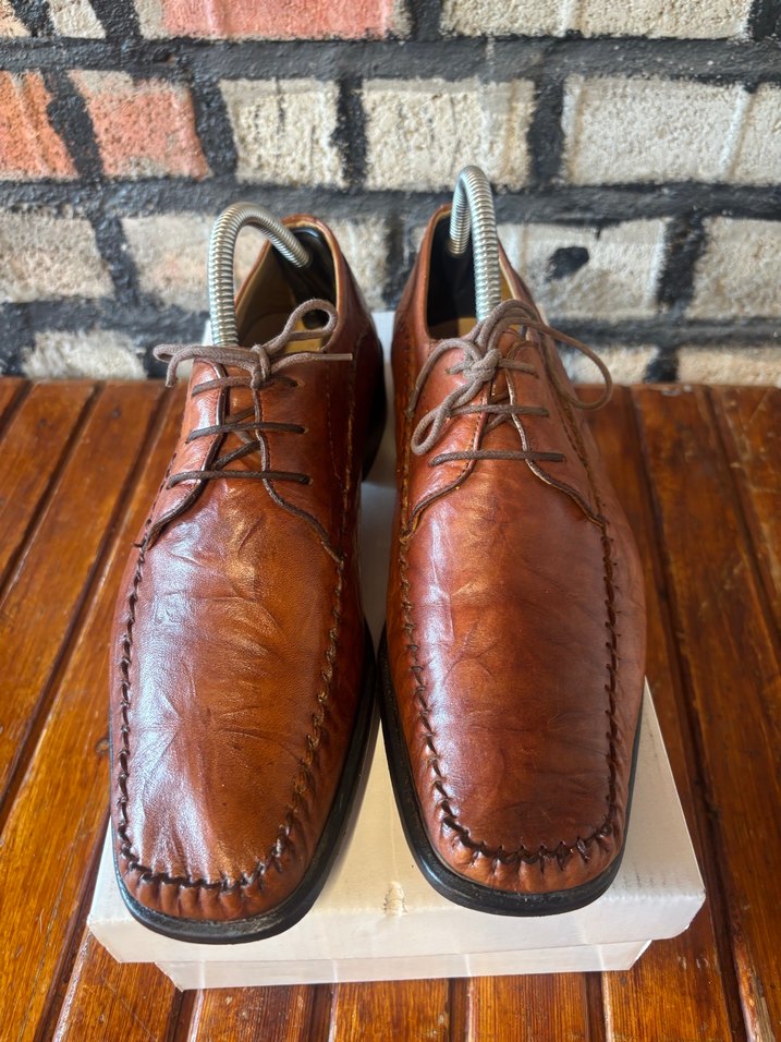 Kahverengi Deri Klasik Erkek Ayakkabı - Görsel 2