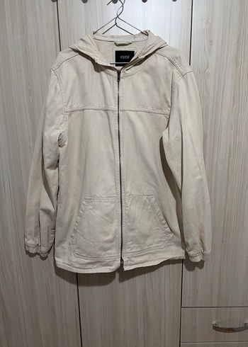 Bej Kapüşonlu Rahat Kesim Kadın Ceket - Görsel 2