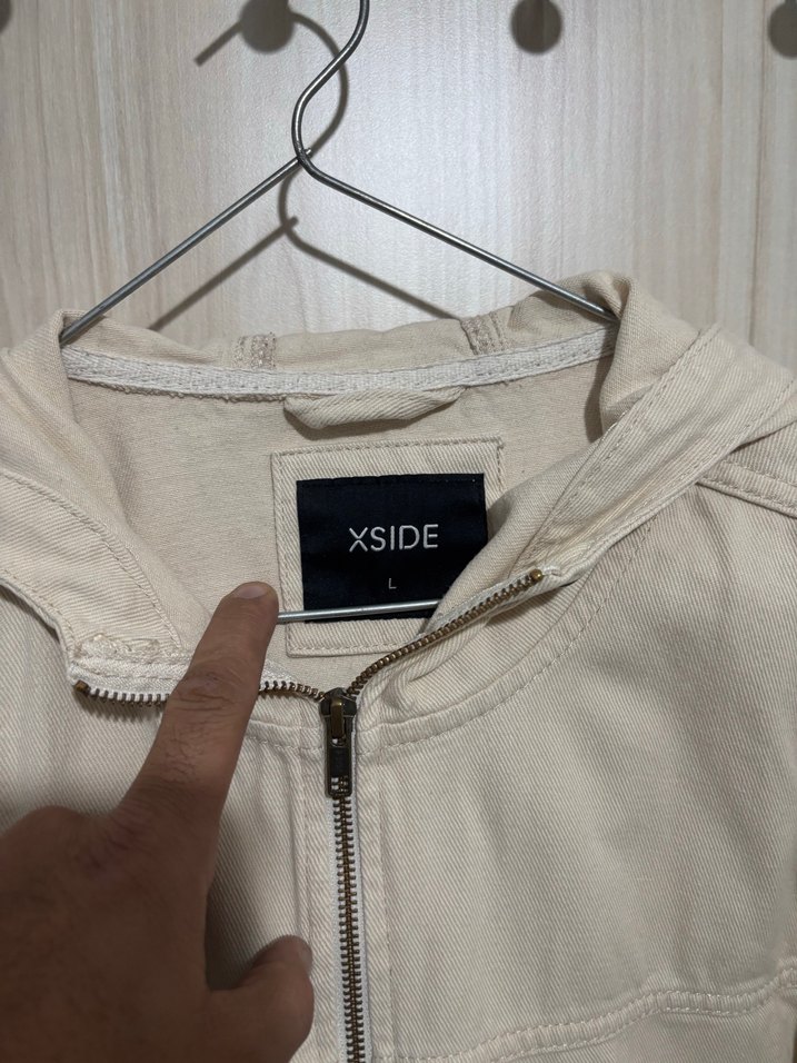 Bej Kapüşonlu Rahat Kesim Kadın Ceket - Görsel 3