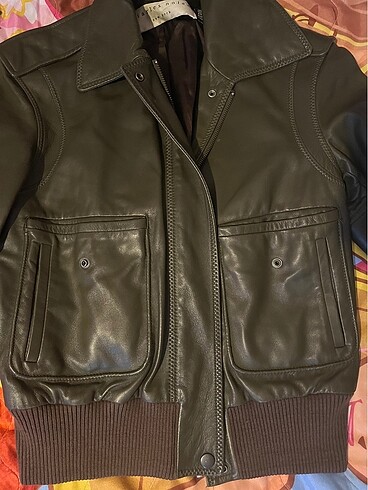 American Vintage Charles Nolan New York Deri Bomber Ceket