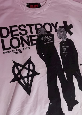 Baskılı Oversize Tişört - Görsel 2