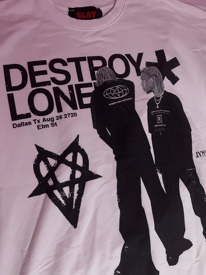 Baskılı Oversize Tişört - Görsel 2