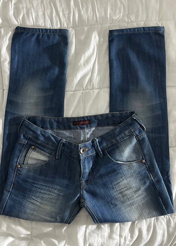 Y2K vintage dusuk bel 2000ler jean