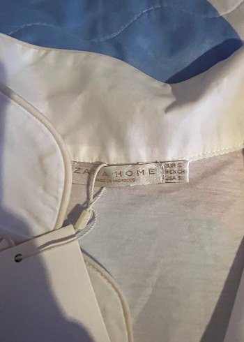 Düğmeli Beyaz Midi Pamuklu Kadın Gömlek - Görsel 3