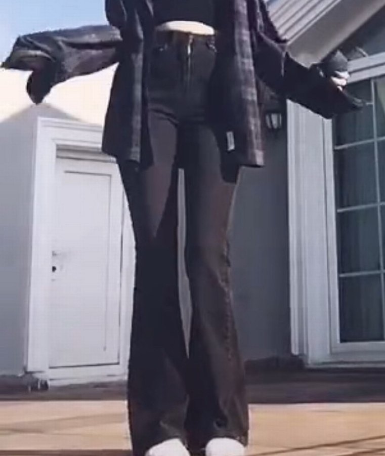 Yuksek Bel Flare Jeans - Görsel 4