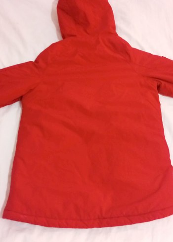 Kırmızı Erkek Çocuk Düğmeli Kaban - Görsel 2