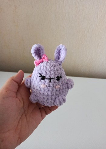 Beden Örgü Detaylı Pastel peluş oyuncak