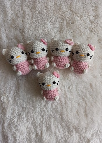 Pembe Renkli El Örgüsü Peluş Oyuncaklar