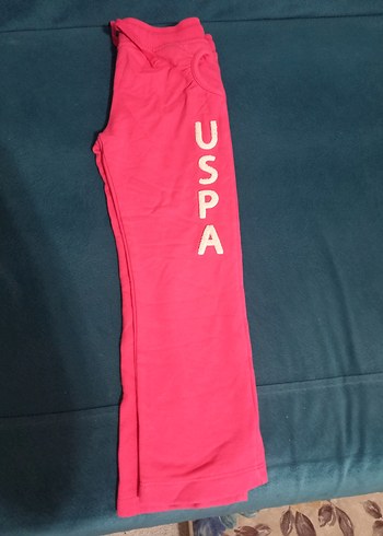 Uspa polo marka 4_5 yaş kız Çocuk Pembe Fermuarlı Sweatpants