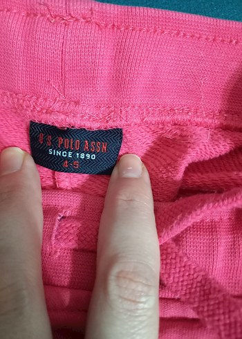 4 Yaş Beden pembe Renk Uspa polo marka 4_5 yaş kız Çocuk Pembe Fermuarlı Sweatpants