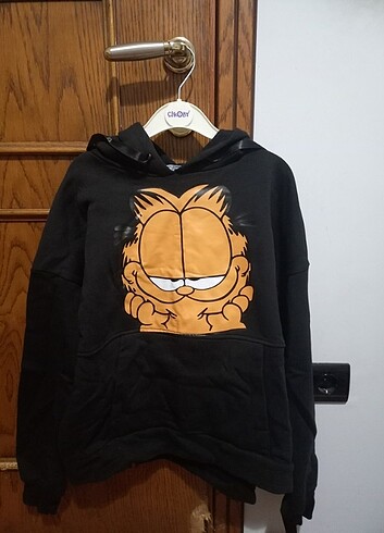 Diğer Garfield desenli kadın sweatshirt 