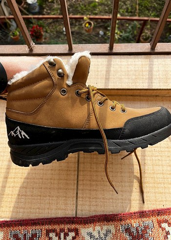 Kürklü Erkek Kahverengi Süet Outdoor Bot - Görsel 2