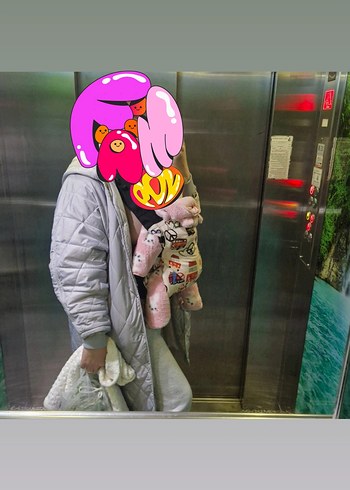  Beden Renkli Desenli Bebek Kanguru