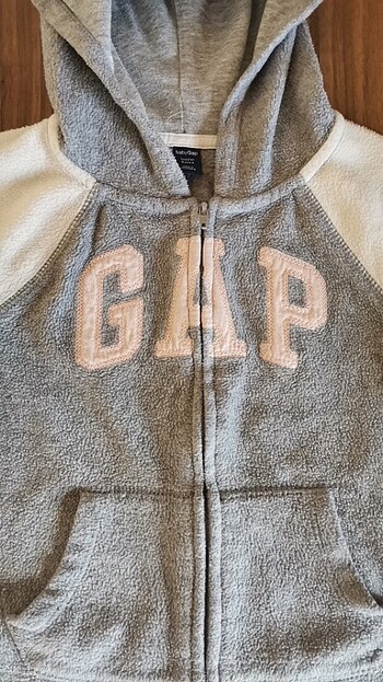 5 Yaş Beden gri Renk Original GAP kapüşonlu ceket 