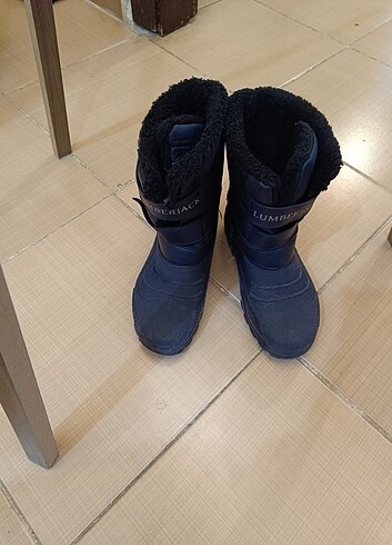 35 Beden siyah Renk Lumberjack snowy çocuk kar botu 