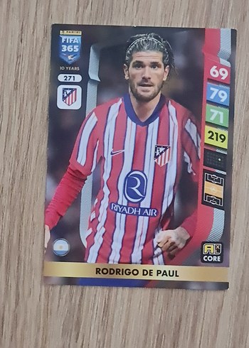 Panini Athletico Madrid Rodrigo De Paul Kart