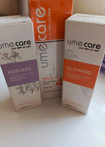 Diğer Ume Care Glow ve Ageless Cilt Bakım Seti
