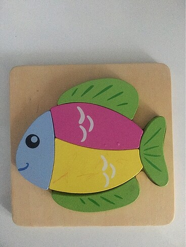 Beden Ahşap oyuncak yap boz puzzle