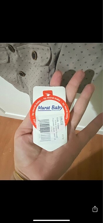 1,5 Yaş Beden kahverengi Renk Bebek rahat takım elbise ETİKETLİ