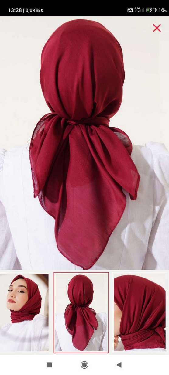 Bohem Tarzda Çok Renkli Dökümlü Kadın Başörtüsü - Görsel 5