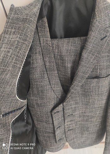 Gri Erkek Ofis Takım Elbise Ceket - Görsel 4