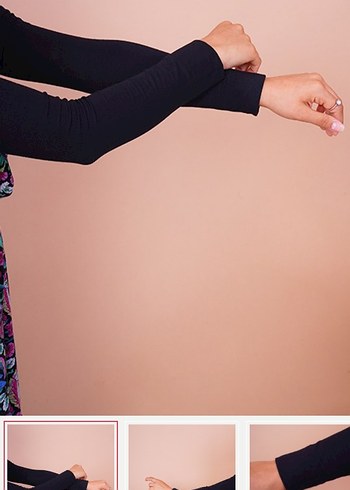 Düz model tesettür kolluk - Görsel 2