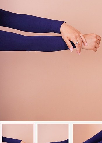 Düz model tesettür kolluk - Görsel 5