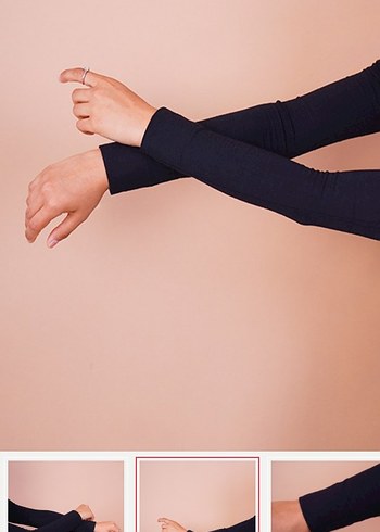 Düz model tesettür kolluk - Görsel 3