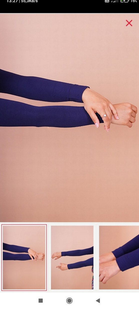 Düz model tesettür kolluk - Görsel 5