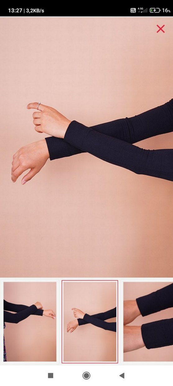 Düz model tesettür kolluk - Görsel 3