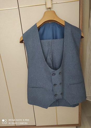 mavi tonlarında Erkek Takım Elbise, Regular Fit, Modern Klasik - Görsel 8