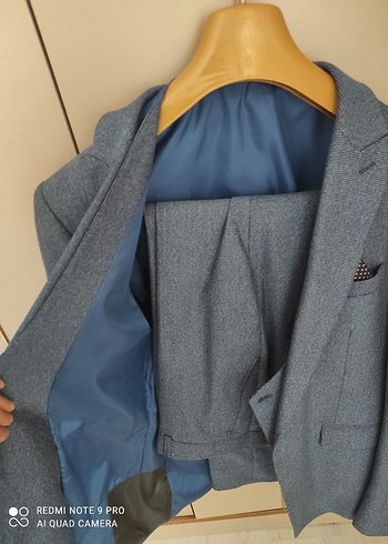 mavi tonlarında Erkek Takım Elbise, Regular Fit, Modern Klasik - Görsel 5