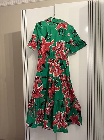 Zara Çiçek Desenli Elbise - Görsel 7