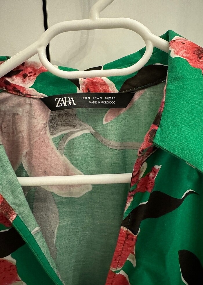 Zara Çiçek Desenli Elbise - Görsel 4